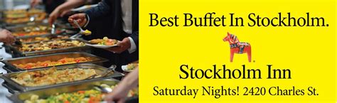 Stockholm inn rockford - 7652 Potawatomi Trl., Rockford, IL. Buffet style Easter Bruch from 9 am – 4 pm. Cost: $28 per adult / $14 for kids 12 and under. ... Stockholm Inn 2420 Charles St., Rockford, IL. Easter brunch from 7 am – 2 pm. Cost: $16.99 per adult. Call 815-397-3534 to make a reservation.